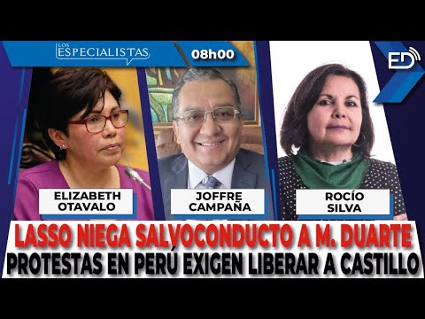 EN VIVO  Lasso niega salvoconducto a María Duarte | Continúan protestas en Perú 14/12/2022.
