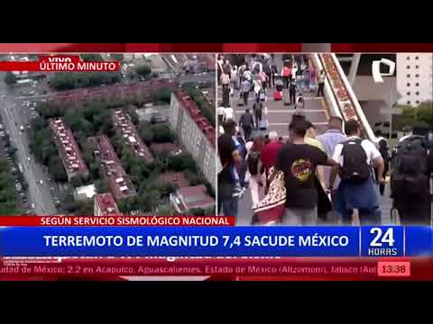 México: sismo de magnitud 6.8 remece las costas de los estados de Guerrero y Michoacán
