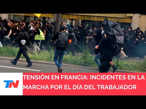 TENSIÓN EN FRANCIA I Incidentes en la marcha por el Día del Trabajador: hay detenidos