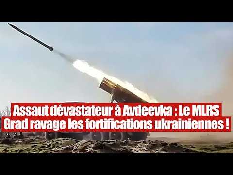 Assaut dévastateur des Russes : Le MLRS Grad ravage les défenses ukrainiennes !
