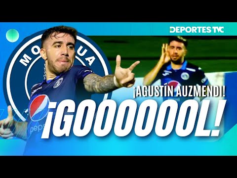 Gol de Agustín Auzmendi en el duelo Motagua vs. Real Sociedad es el encargado de abrir el marcador