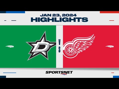 NHL Highlights | Stars vs. Red Wings - January 23, 2024