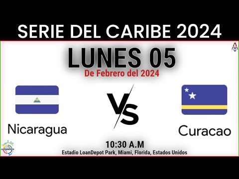Nicaragua Vs Curaçao en la Serie del Caribe 2024 - Miami
