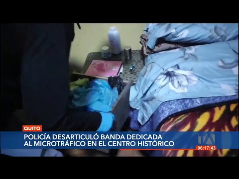 Policía Nacional capturó a 7 miembros de una banda dedicada al microtráfico en Quito