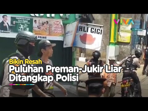 Bikin Resah Warga, Preman dan Juru Parkir Liar Diamankan Polisi