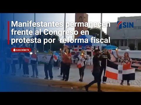 Con un campamento, manifestantes permanecen frente al Congreso en protesta por reforma fiscal