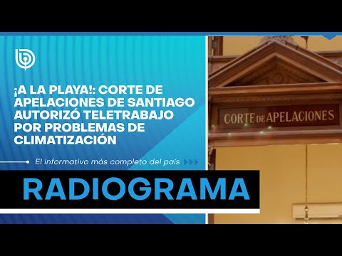 ¡A la playa!: Corte de Apelaciones de Santiago autorizó teletrabajo por problemas de climatización