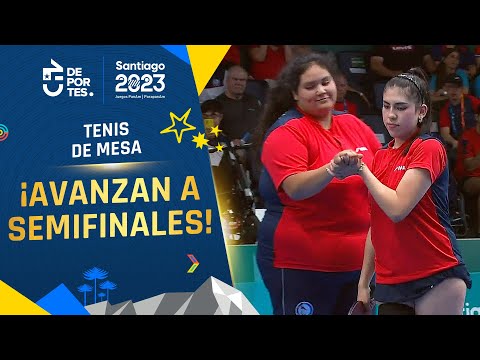 ¡ASEGURARON MEDALLA! : La dupla Espinoza Yevenes triunfó en el dobles femenino MD14 | Santiago 2023