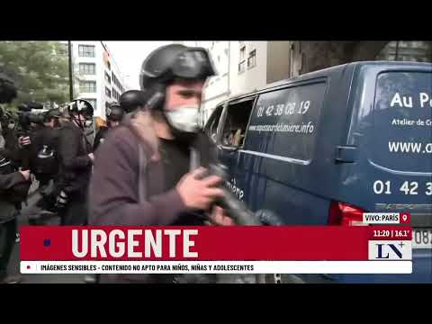 Máxima tensión en París: marchas e incidentes en el día del trabajador