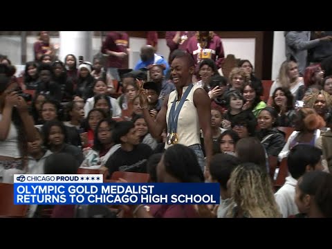 Olympic gold medalist Shamier Little makes return to Lindblom HS