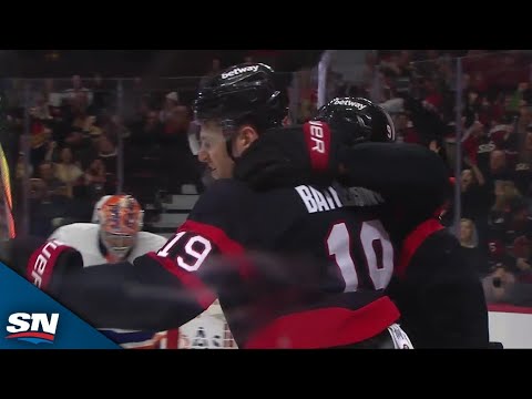 Senators Drake Batherson Flashes Quick Hands In Tight For Beauty Power Play Goal vs. Islanders