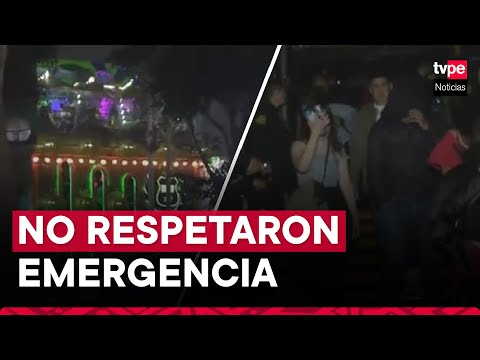 San Juan de Lurigancho: discotecas atendieron pese a estado de emergencia