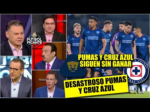CRUZ AZUL y PUMAS empatan sin goles. Muy lejos de ser candidatos al título LIGA MX | Futbol Picante