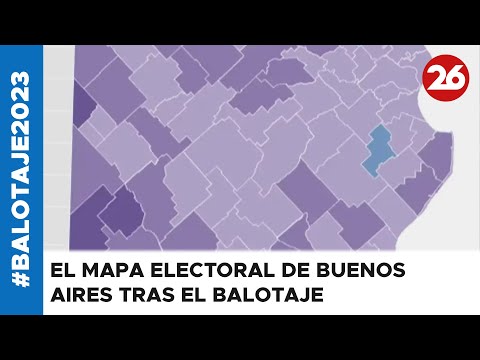 #Balotaje2023 | El mapa electoral de Buenos Aires tras el balotaje Javier Milei vs. Sergio Massa