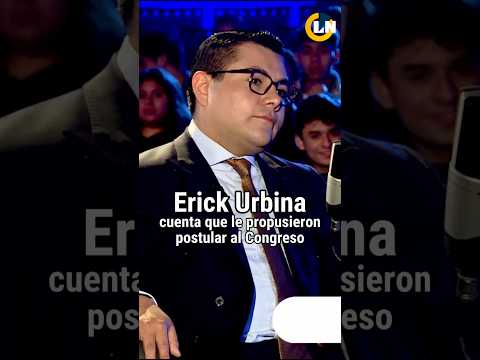 El constitucionalista Erick Urbina contó que le propusieron postular al Congreso