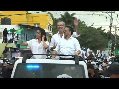 Caravana Distrito Nacional del Partido Revolucionario moderno (PRM). Presidente Luis Abinader