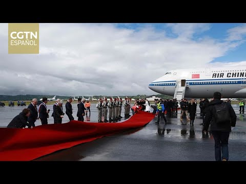 El presidente chino llega a Tarbes, la segunda parada de su visita de Estado a Francia