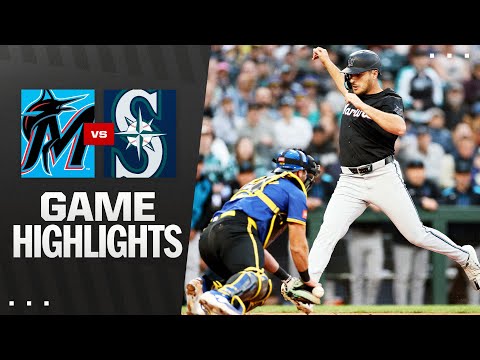 Marlins vs. Mariners Game Highlights (4/25/25) | MLB Highlights