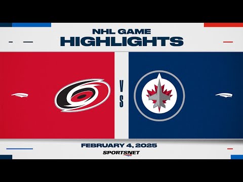 NHL Highlights | Hurricanes vs. Jets - February 4, 2025