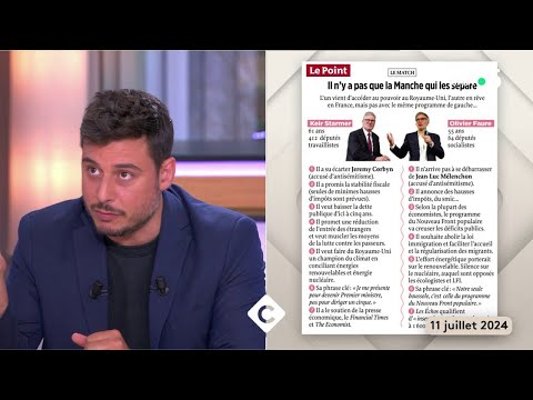 Royaume-Uni, Sunak-Starmer : la réaction de Ruffin - Le 5/5 - C à Vous - 11/07/2024