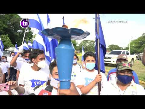 Antorcha de la libertad llega a Managua - Nicaragua