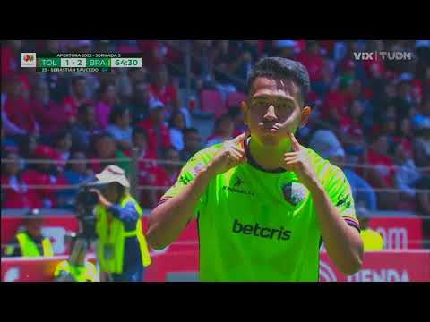 Gol de Sebastián Saucedo | Toluca 1-2 FC Juárez | Liga BBVA MX - Apertura 2023 - Jornada 3