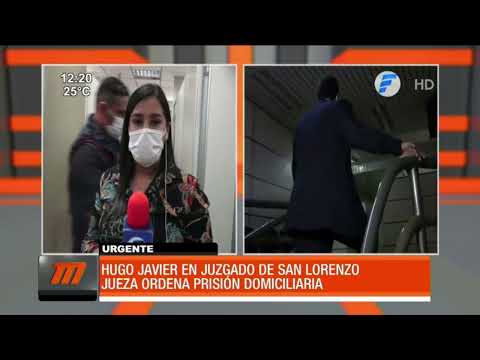 Jueza ordena prisión domiciliaria para Hugo Javier