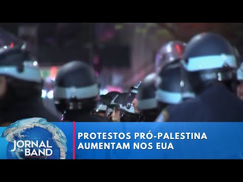 Protestos pró-Palestina em universidades dos EUA já resultaram em 2 mil presos | Jornal da Band