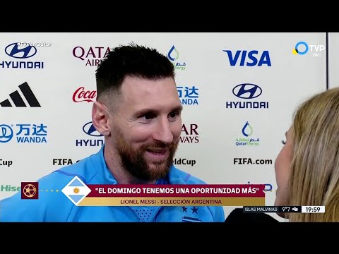 Sofia Martínez entrevistó a Lionel Messi en La Tarde del Mundial - TVP 13/12/2022