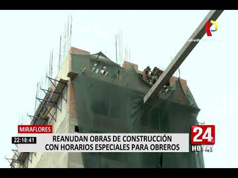 Obras de construcción reiniciaron en Miraflores como parte de reactivación económica