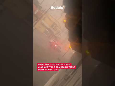 DA ESTIAGEM AOS ALAGAMENTOS: UBERLÂNDIA REGISTRA CHUVA DE GRANIZO NA TARDE DESTE SÁBADO (28)