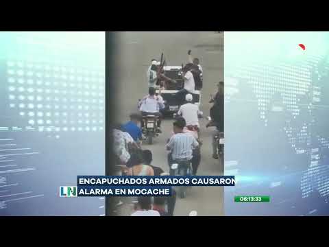 Encapuchados armados causaron alarma en Mocache