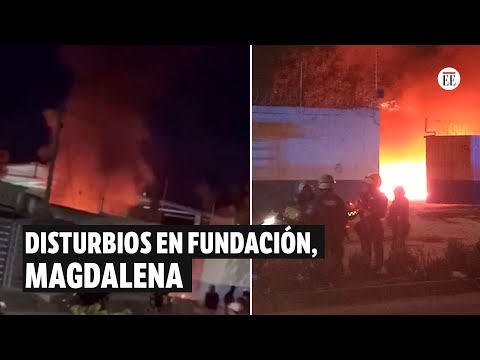 Incendian parqueadero de de carros de Air-e por cortes de energía en Magdalena | El Espectador