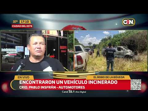 Vehículo incinerado en Alto Paraná fue robado en Brasil