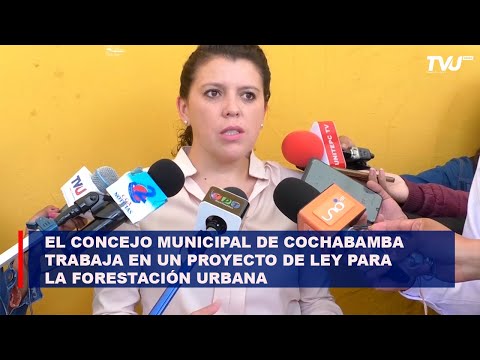 El concejo municipal de Cochabamba trabaja en un proyecto de ley para la forestación urbana