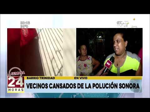 Vecinos de Trinidad denuncian polución sonora