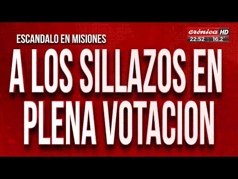 Misiones: a los sillazos en plena votación