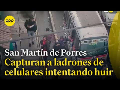 Capturan a ladrones de celulares en el distrito de San Martín de Porres