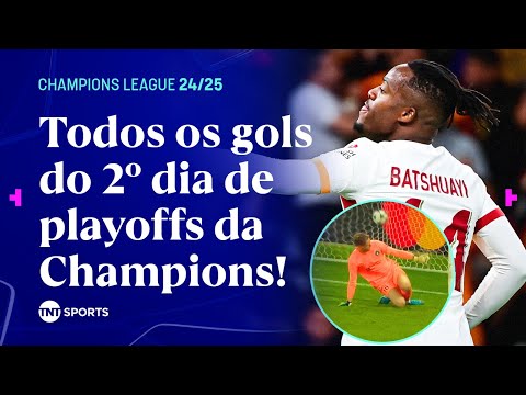 BATSHUAYI ILUMINADO, GOL CONTRA, FALHAS BIZONHAS E TODOS OS GOLS DO 2ª DIA DOS PLAYOFFS DA CHAMPIONS