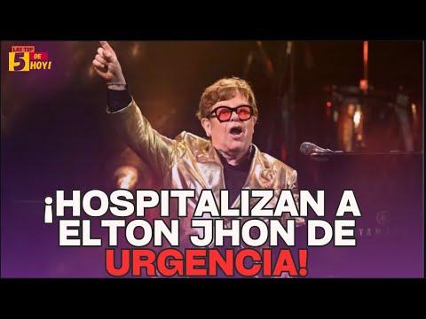 ELTON JHON ES TRASLADADO DE EMERGENCIA A UN HOSPITAL TRAS CAÍDA EN SI CASA