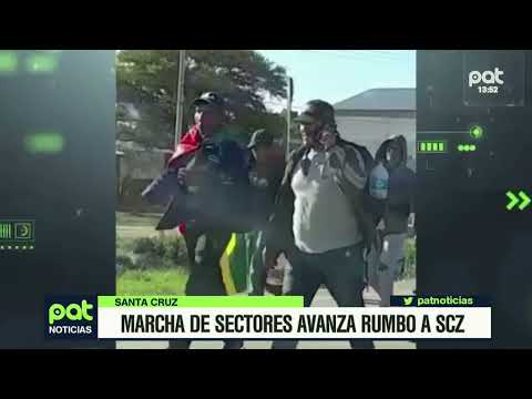 Marcha de campesinos de Pailón vuelve a salir con rumbo a Santa Cruz