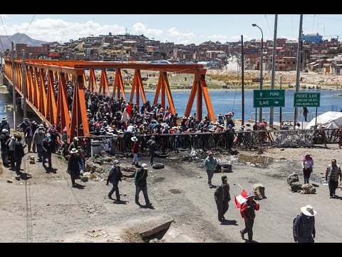 Realizan protesta en puente internacional de Perú y Ecuador por posible demolición