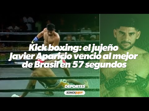 Kick boxing: el jujeño Javier Aparicio venció al mejor de Brasil en 57 segundos