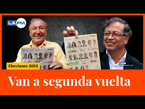 Elecciones Colombia: Petro y Rodolfo a segunda vuelta