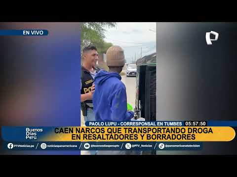 Tumbes: detienen a dos extranjeros y peruano que ocultaban droga en útiles escolares