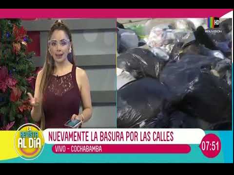 Se registran cúmulos de basura en las calles de Cochabamba