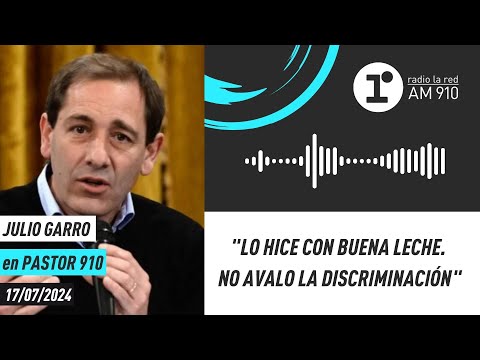 Julio Garro, subsec. de Deportes: Lo hice con buena leche. No avalo la discriminación