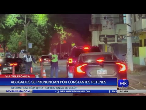 Abogados se pronuncian por constantes retenes