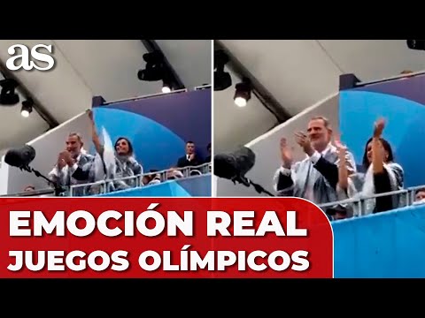 REYES FELIPE VI y LETIZIA ORTIZ, DESATADOS con ESPAÑA CEREMONIA INAUGURAL JJOO PARÍS 2024