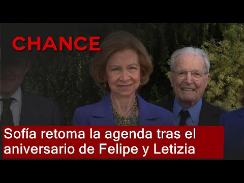 La Reina Sofía retoma la agenda tras el 20º aniversario de Felipe y Letizia